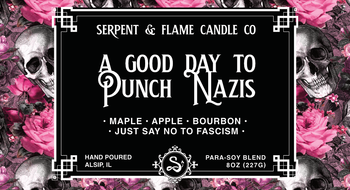 Punch a Nazi Candle, Maple Apple Bourbon