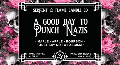 Punch a Nazi Candle, Maple Apple Bourbon