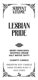 Lesbian Flag Layered Candle