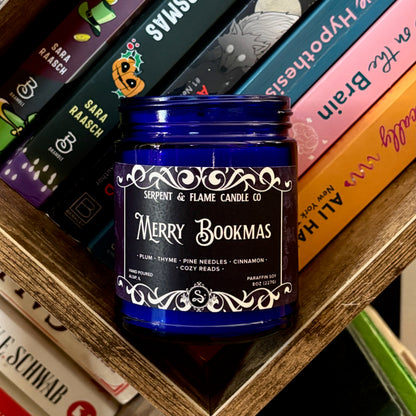 Merry Bookmas Candle, Plum Thyme Cinnamon