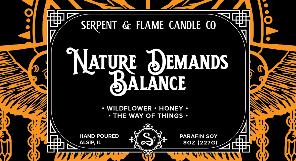 Nature Demands Balance Candle, Honey Wild Flower