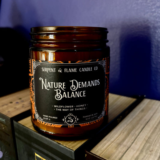 Nature Demands Balance Candle, Honey Wild Flower