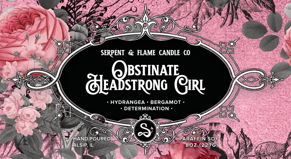 Obstinate Headstrong Candle, Bergamot Hydrangea