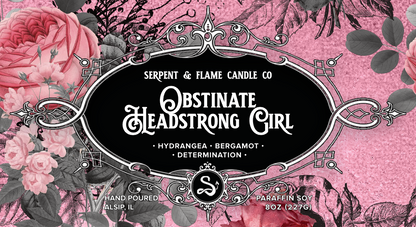 Obstinate Headstrong Candle, Bergamot Hydrangea