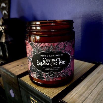 Obstinate Headstrong Candle, Bergamot Hydrangea