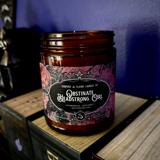 Obstinate Headstrong Candle, Bergamot Hydrangea