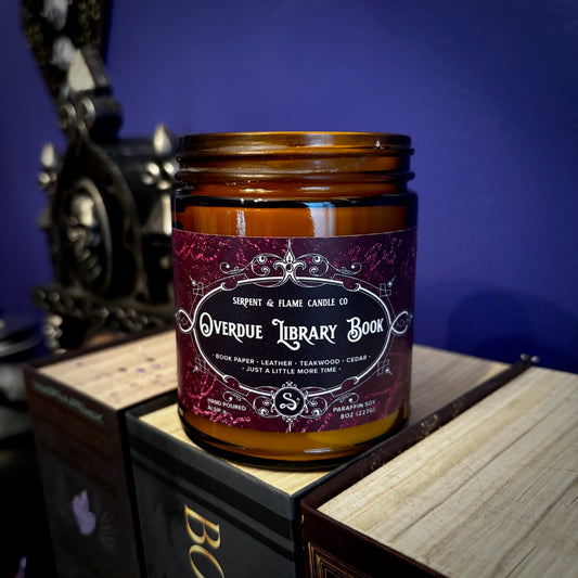 Overdue Library Book, Paper Leather Teakwood