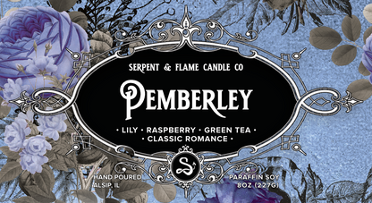 Pemberley Candle, Lily Green Tea Raspberry