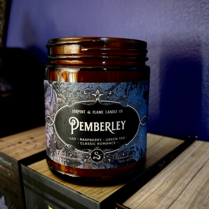 Pemberley Candle, Lily Green Tea Raspberry