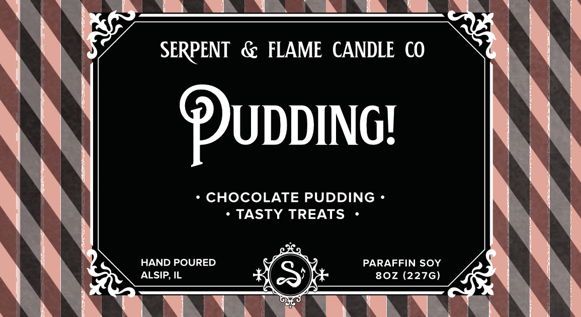 Pudding Candle, Chocolate Pudding