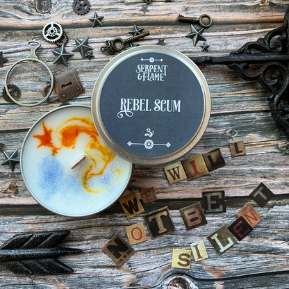 Rebel Scum Candle, Gunmetal Ozone