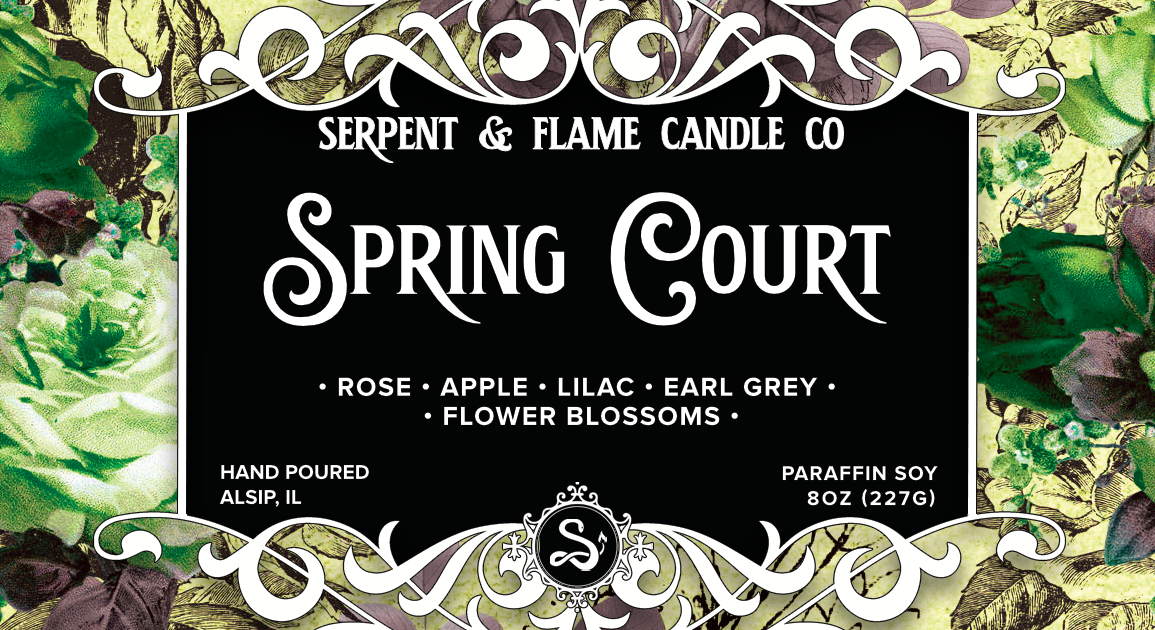 Spring Court Candle, Lilac Rose Apple Earl Grey Tea