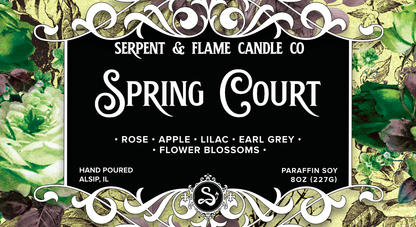 Spring Court Candle, Lilac Rose Apple Earl Grey Tea