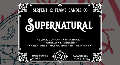 Supernatural Candle, Black Currant Patchouli