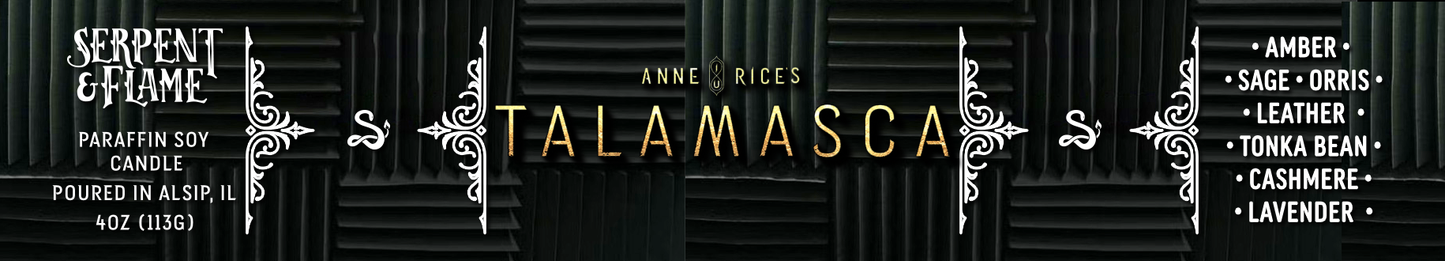 Talamasca Candle, Amber Sage Cashmere