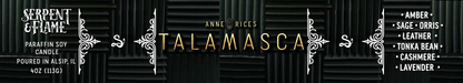 Talamasca Candle, Amber Sage Cashmere