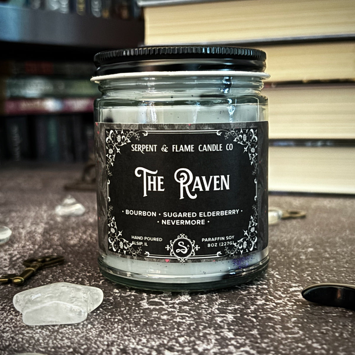 The Raven Candle, Elderberry Bourbon