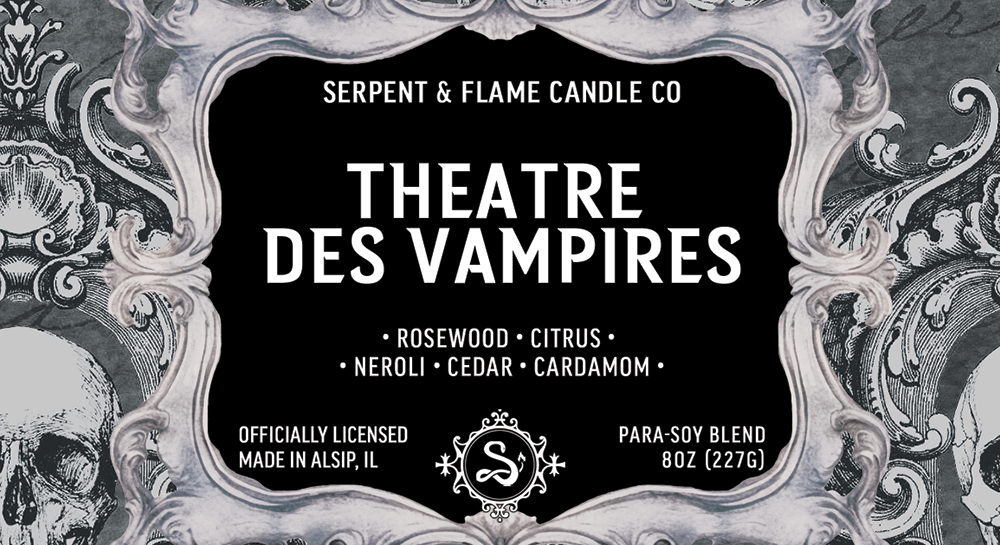 Theatre Des Vampires Candle, Rosewood Neroli