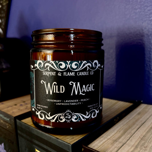 Wild Magic Candle, Rosemary Lavender Peach