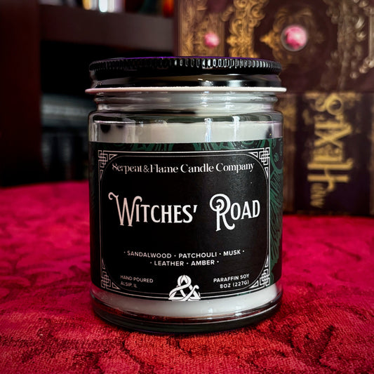 Witches Road Candle, Sandalwood Patchouli