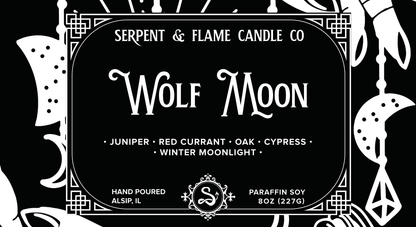 Wolf Moon Candle, Juniper Red Currant