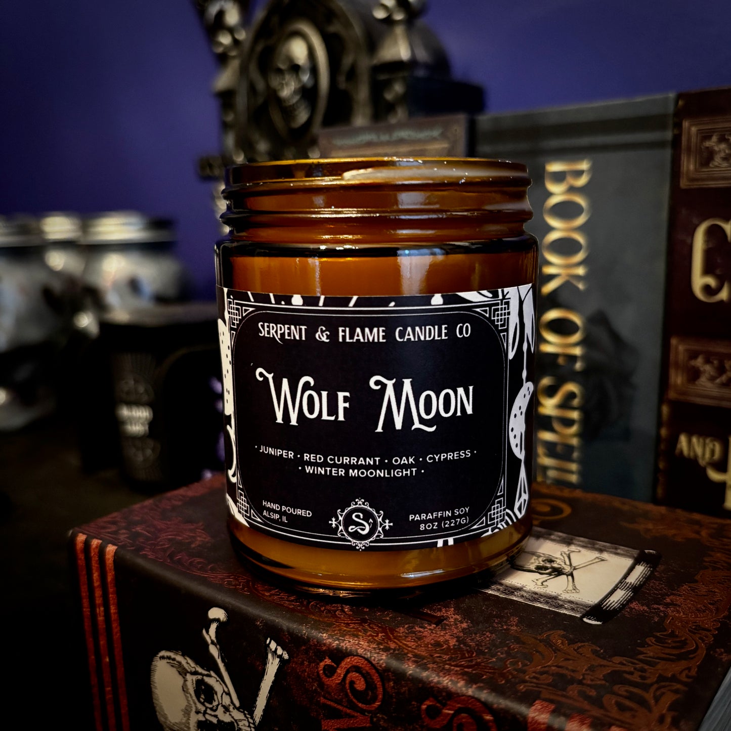 Wolf Moon Candle, Juniper Red Currant