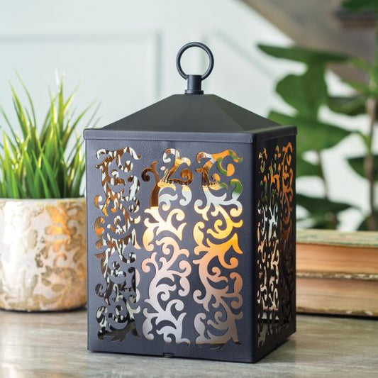 Black Cottage Candle Lantern