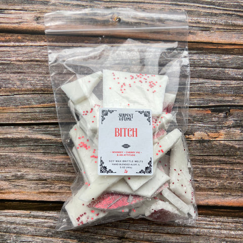 Bitch Wax Brittle, Whiskey Cherry Pie