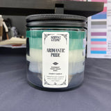 Aromantic Flag Layered Candle