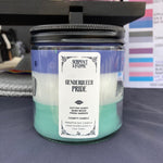Genderqueer Flag Layered Candle