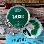 Zodiac Taurus Candle, Sandalwood Patchouli