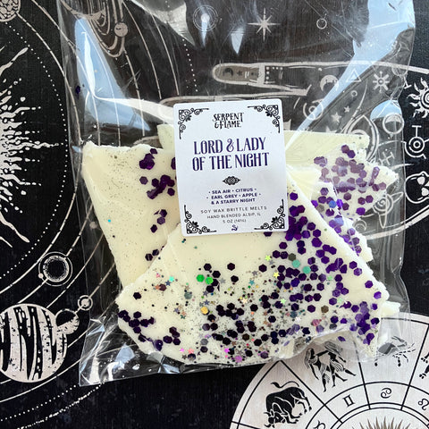 Lord & Lady of the Night Wax Melts, Citrus Sea Air Earl Grey