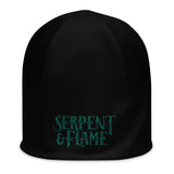 Serpent and Flame Logo All-Over Print Beanie