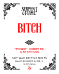 Bitch Wax Brittle, Whiskey Cherry Pie