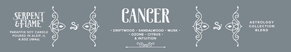 Zodiac Cancer, Driftwood Sandalwood