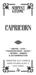 Zodiac Capricorn Candle, Smoked Oud