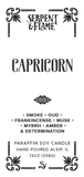 Zodiac Capricorn Candle, Smoked Oud