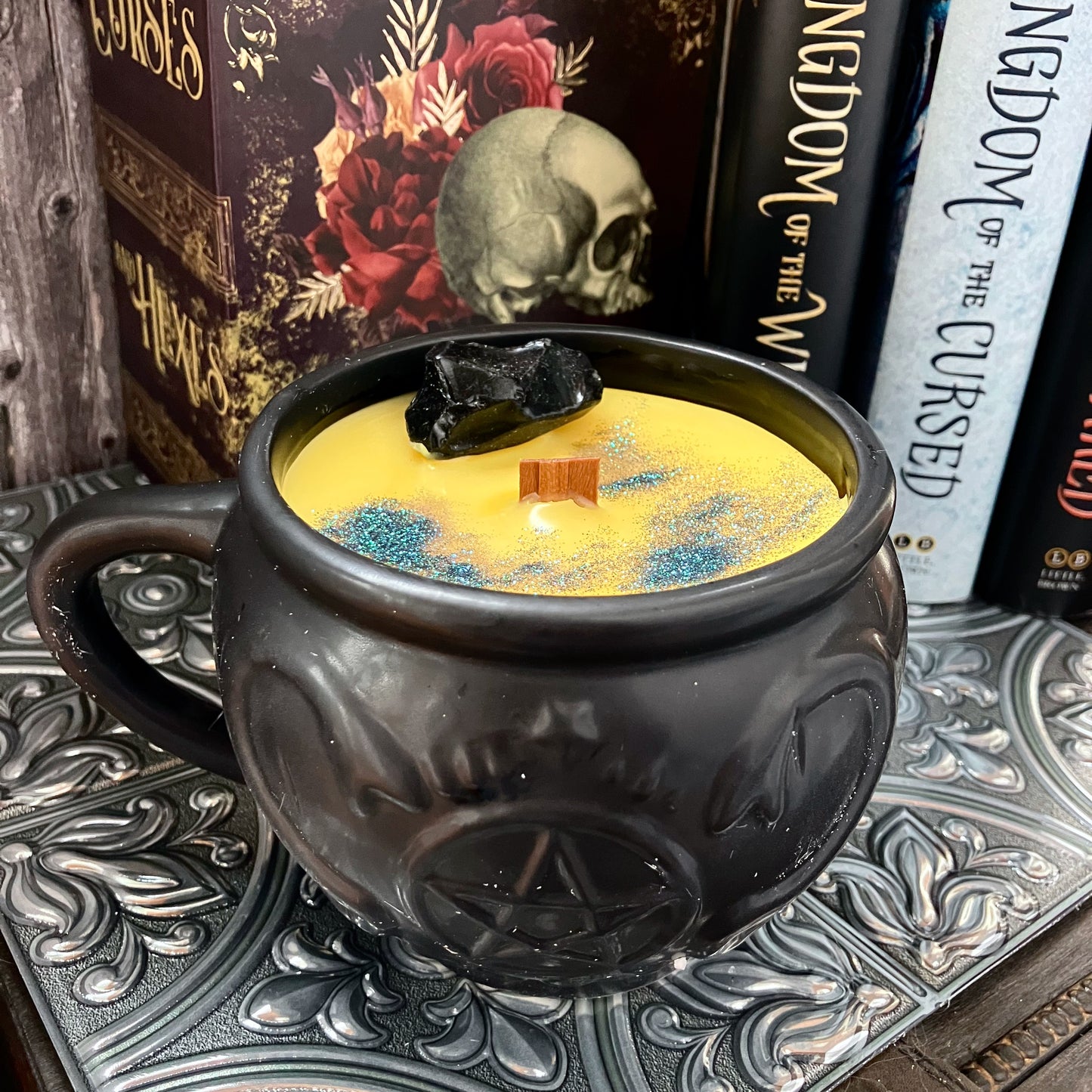 Cauldron Mug Candles