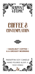Coffee & Contemplation, Hazelnut Coffee