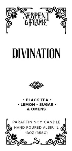 Divination, Black Tea Lemon Sugar