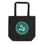 Serpent and Flame Round Logo Eco Tote Bag