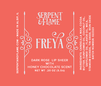 Freya, Dark Rose Lip Sheer