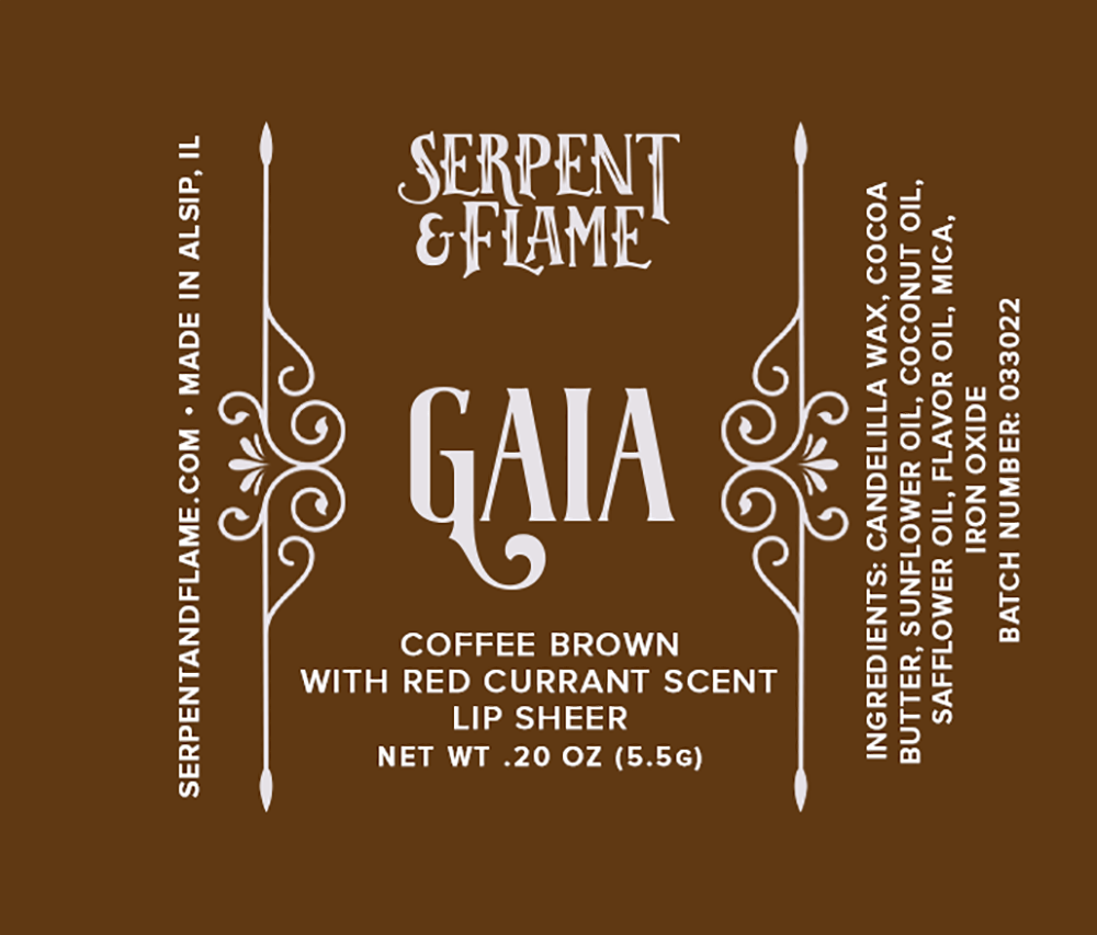 Gaia, Coffee Brown Lip Sheer