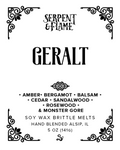 Geralt Wax Brittle, Amber Bergamot Balsam