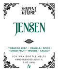 Jensen Wax Brittle, Tobacco Vanilla Spice