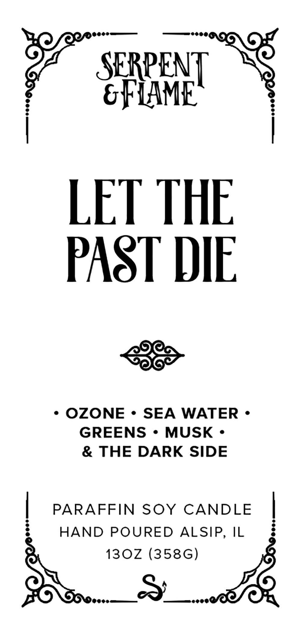 Let the Past Die Candle, Ozone Sea Water Greens