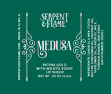 Medusa, Patina Gold Lip Sheer
