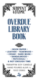 Overdue Library Book, Paper Leather Teakwood