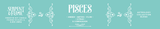 Zodiac Pisces Candle, Amber Plum Citrus
