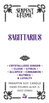 Zodiac Sagittarius, Ginger Clove Citrus